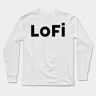 Lofi Black Solo Long Sleeve T-Shirt